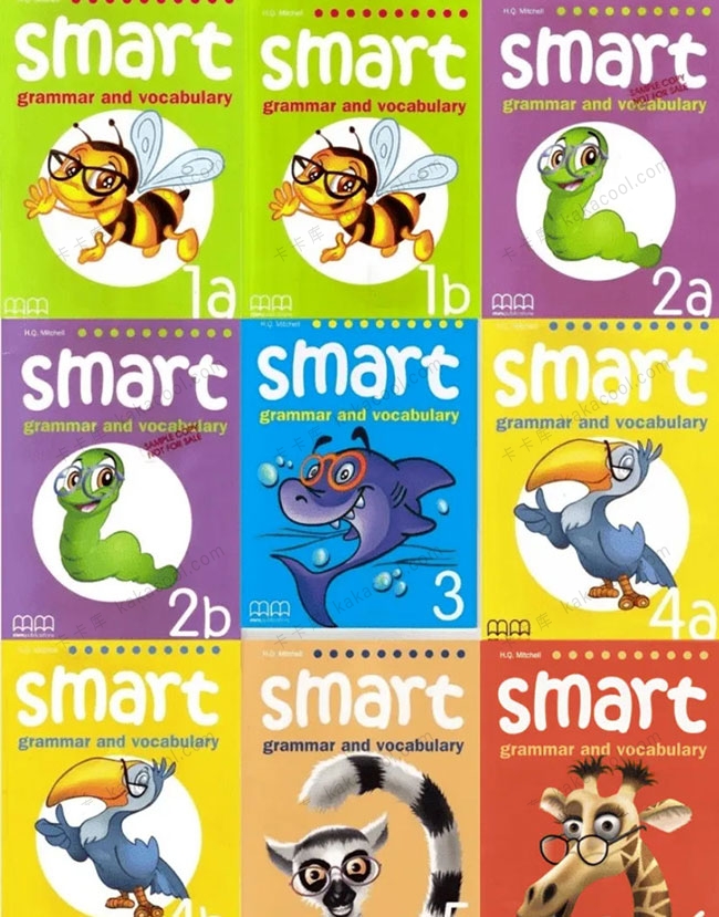 小学生英语语法启蒙《Smart Grammar and Vocabulary》1-6级全套 教材+音频